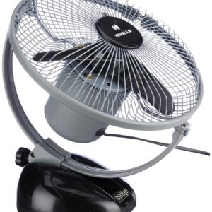 mos havells birdie 230mm personal fan (black grey)
