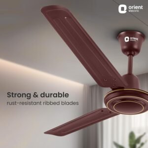 orient electric apex fx 1200mm ceiling fan for home| bee star rated energy efficient fan| rust resistant | strong and powerful motor | 2 years warranty by orient |